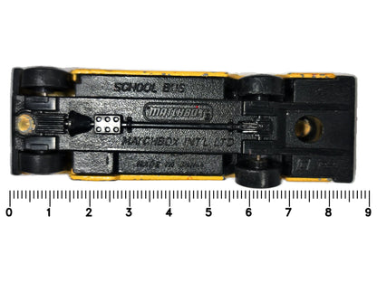 SCHOOL BUS / SCHOOL DISTRICT 2 Matchbox 1985 Żółty 1:120 – zdjęcie 7