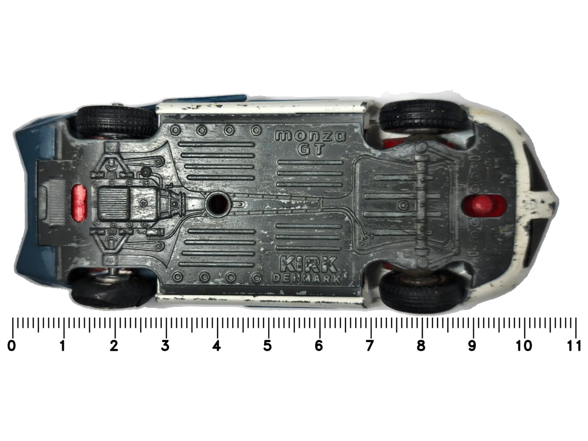 MONZA GT SPYDER Sports CAR Tekno '70 Biały 1:43 Made in Denmark – zdjęcie 7