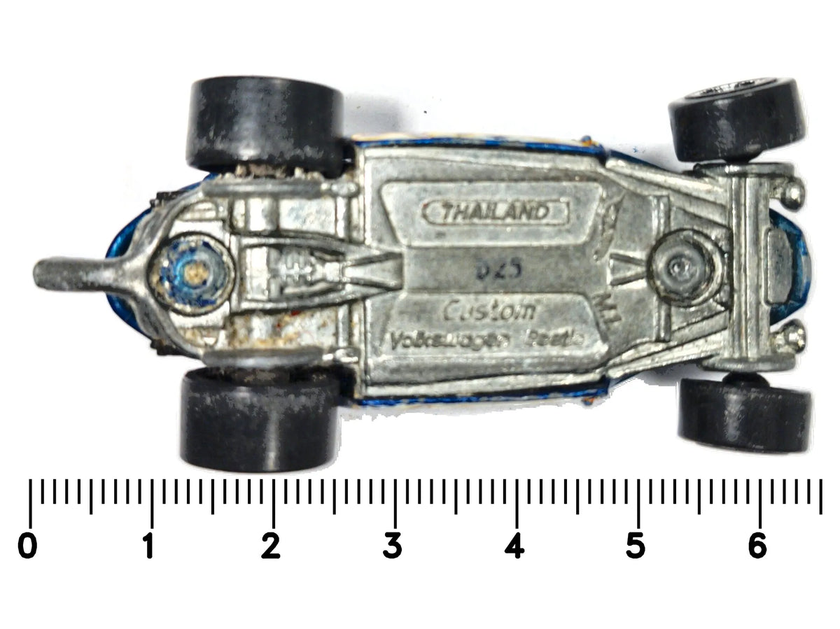 Custom Volkswagen Beetle Hot Wheels 1:64 Luzak Niebieski 2xMetal – zdjęcie 7