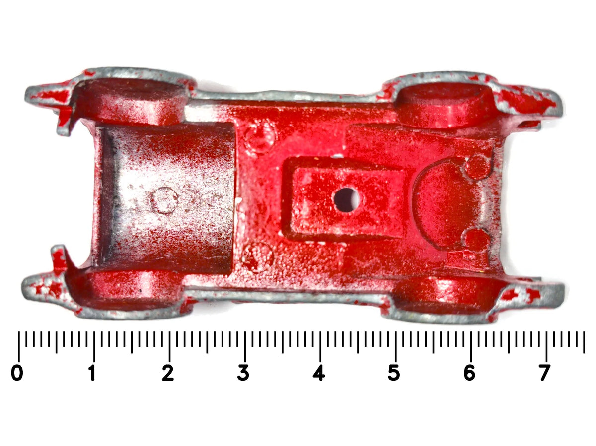 Żeliwny samochodzik wyścigowy A. C. Williams , Zabytek, Czerwony, 1:64 – zdjęcie 7