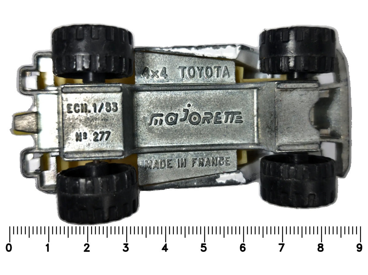 4X4 TOYOTA LAND CRUISER Majorette '70 Zebra 1:53 Made in France – zdjęcie 7