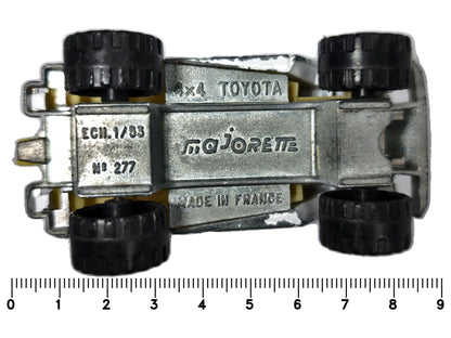 4X4 TOYOTA LAND CRUISER Majorette '70 Zebra 1:53 Made in France – zdjęcie 7