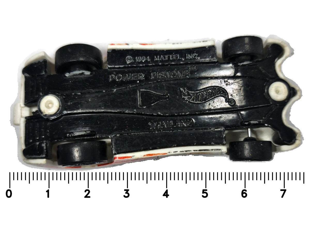Power Pistons Hot Wheels 1994 1:64 Luzak Biały – zdjęcie 7