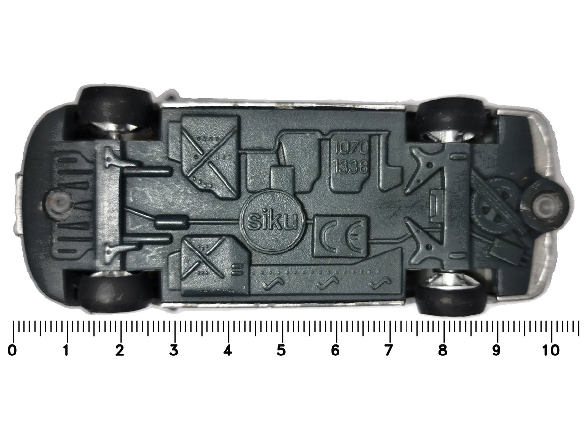 VOLKSWAGEN TRANSPORTER T5 POLICJA, Siku, Die cast 1070 1338, Srebrny, 1:55 – zdjęcie 7