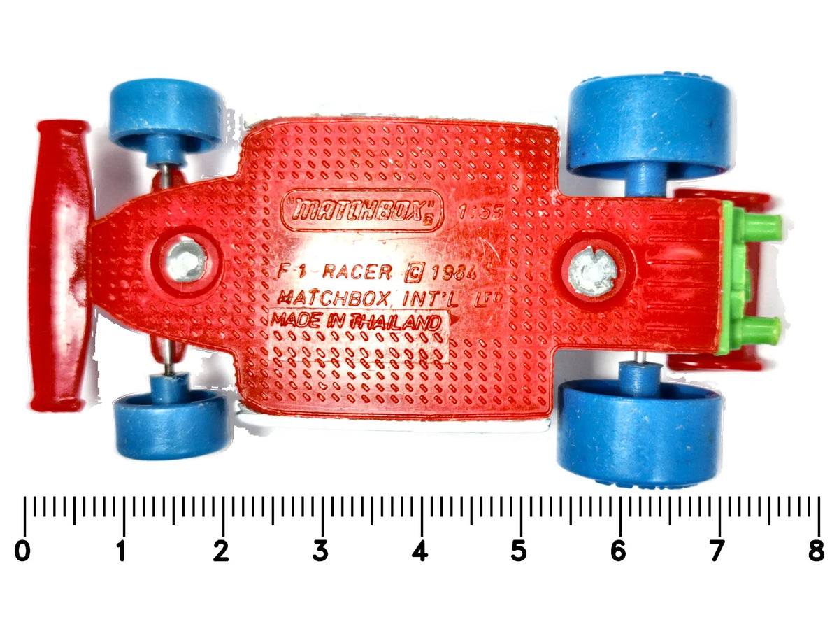 F1-RACER Matchbox 1984 Biały 1:55 – zdjęcie 7