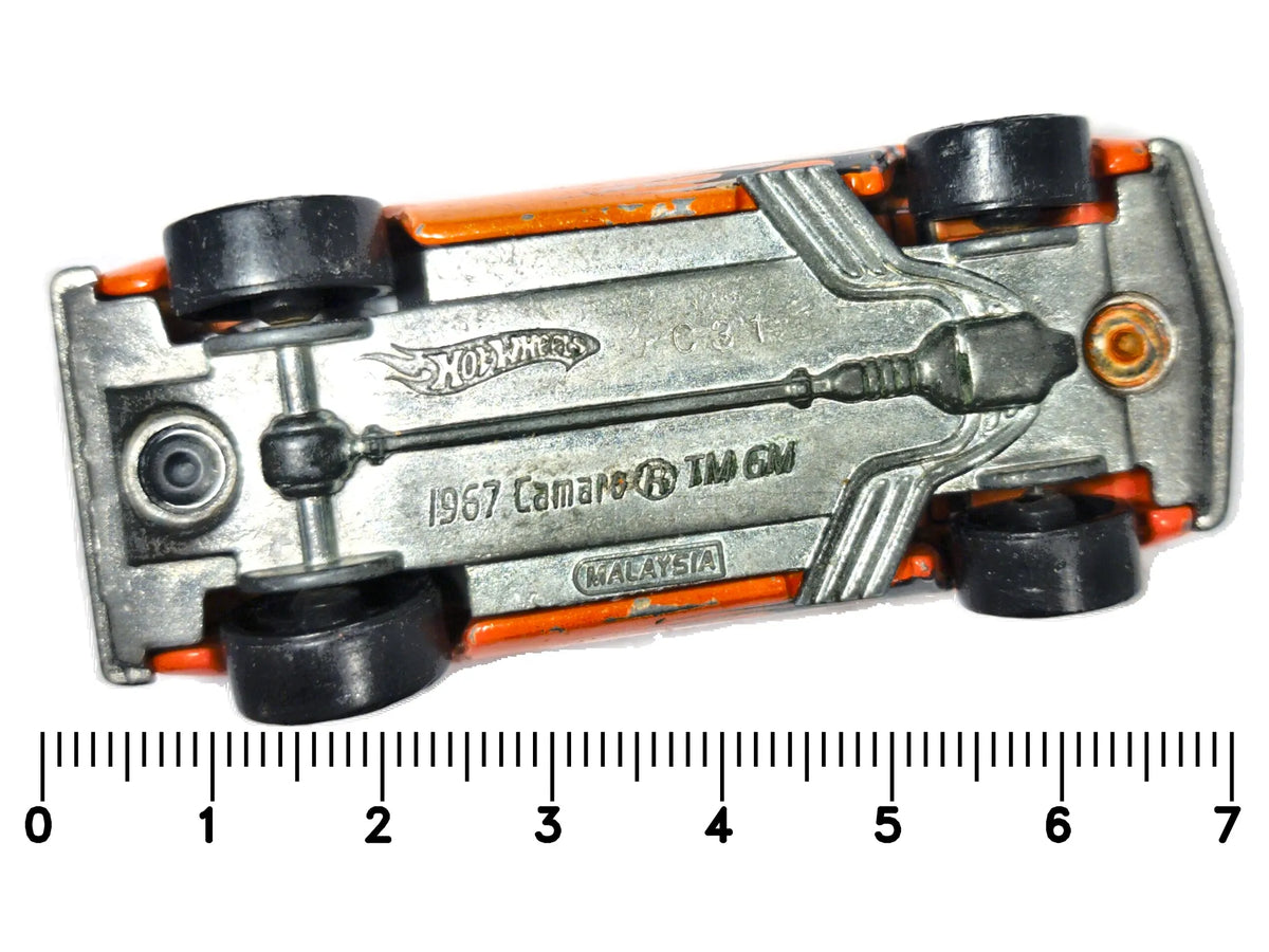 Chevrolet Camaro 1967 Hot Wheels 2003 1:64 Luzak Pomarańczowy 2xMetal – zdjęcie 7