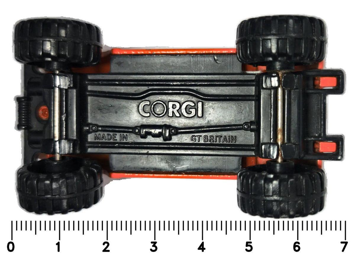 JEEP TERENOWY, Corgi Ok 1980, Made in Gt Britan, Pomarańczowy 1:64 Resoraki – zdjęcie 7