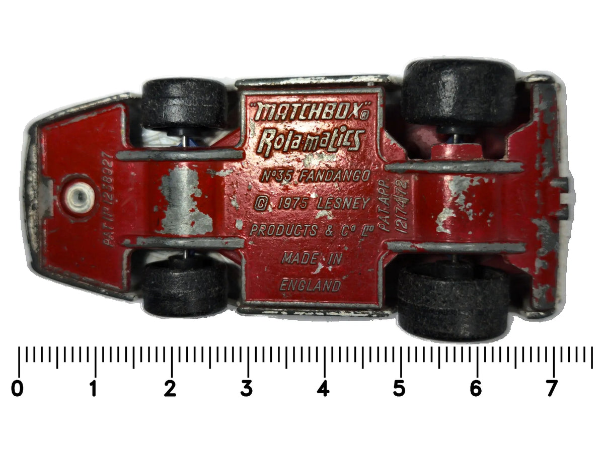 Fandango Matchbox 1975 Rolamatics 1:64 Made in England Luzak Biały – zdjęcie 7