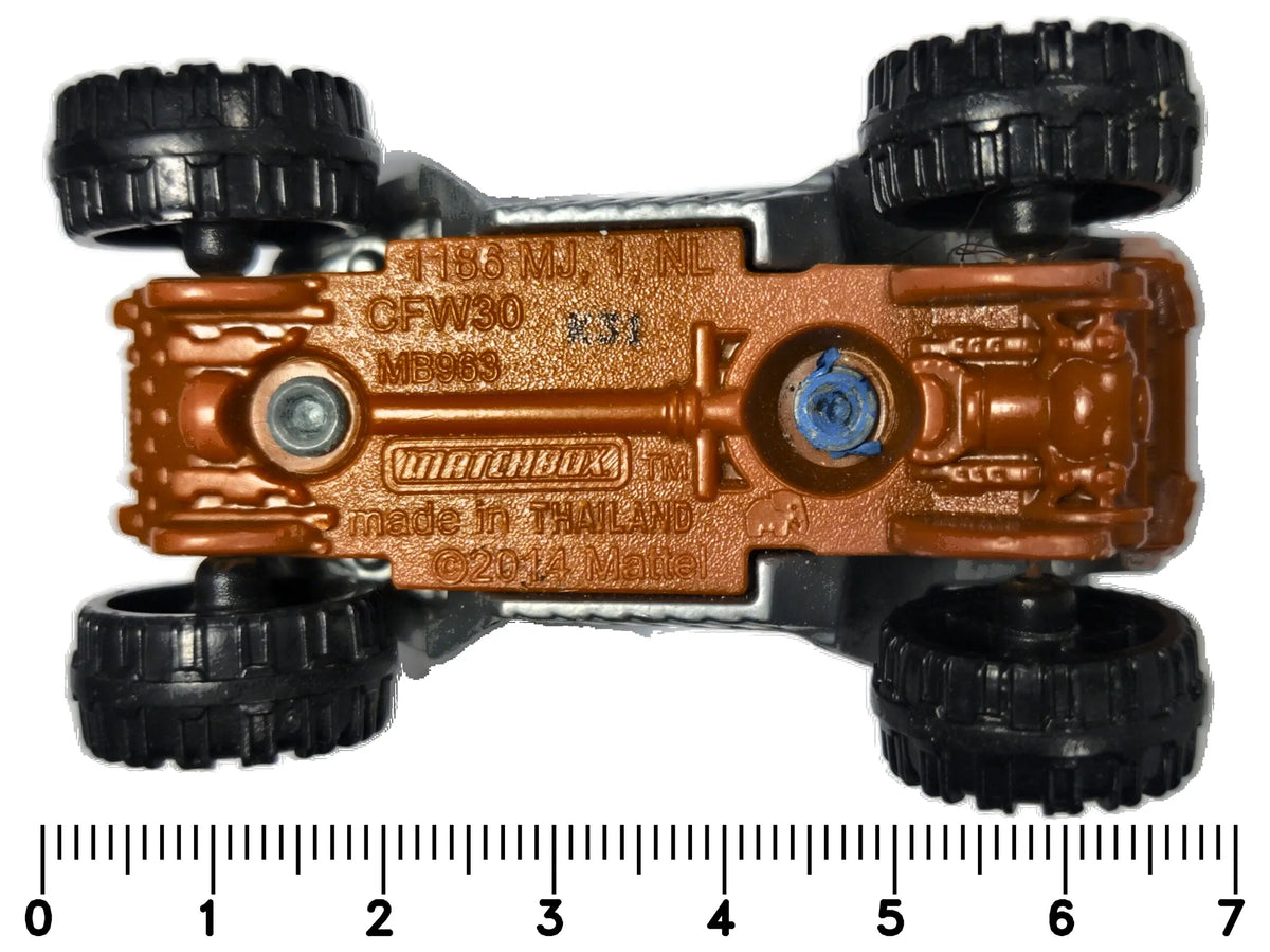 SAND SHREDDER, Spark Arrestor, Matchbox 2014, Die cast MB963 Niebieski 1:64 – zdjęcie 7