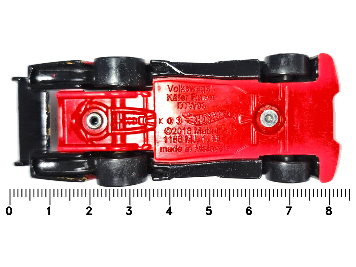VOLKSWAGEN KÄFER RACER, Hot Wheels 2016 Die cast DTW93 Czarny 1:64 Resoraki – zdjęcie 7