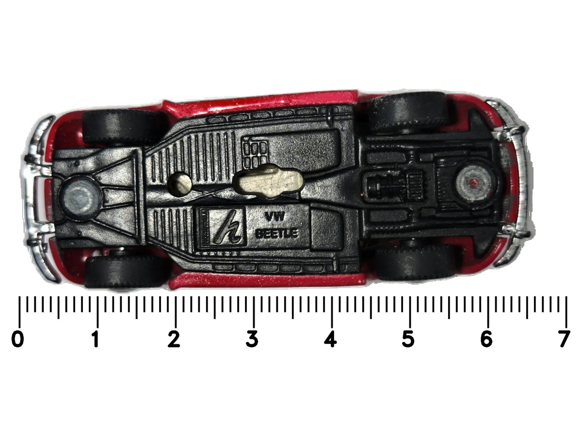 VOLKSWAGEN BEETLE TYPE 1 Fiat Series Hongwell Czerwony 1:68 – zdjęcie 7