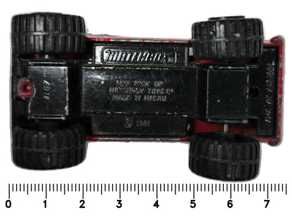 Mini Pick Up Matchbox 1981 Superfast 1:45 Pickup ASPEN SKI HOLIDAYS Luzak – zdjęcie 7