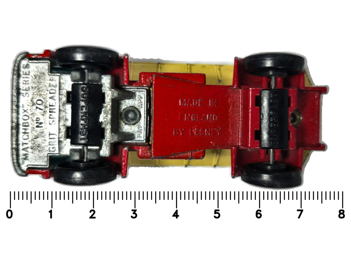 GRIT SPREADER Matchbox '70 Czerwony 1:64 Made in England – zdjęcie 7