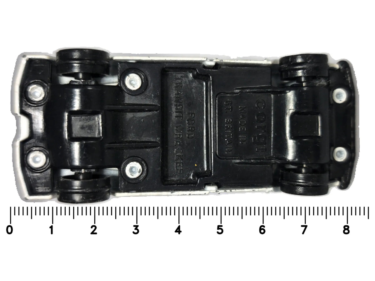 FORD TRANSIT WRECKER, Corgi, Made in Gt. Britain, Biały, 1:58, Resoraki – zdjęcie 7