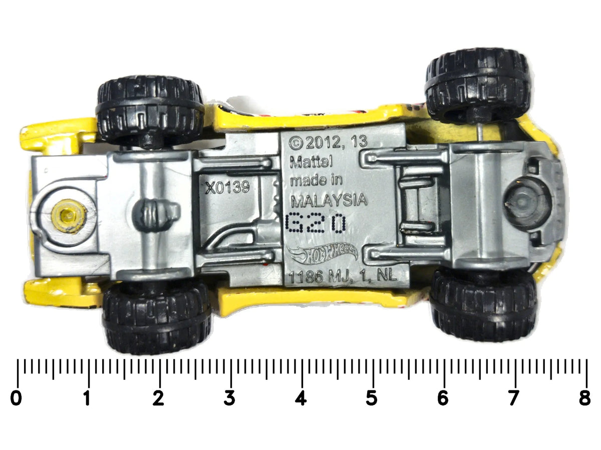 Off-Road Truck Hot Wheels 2012 1:64 63 Luzak Żółty – zdjęcie 7
