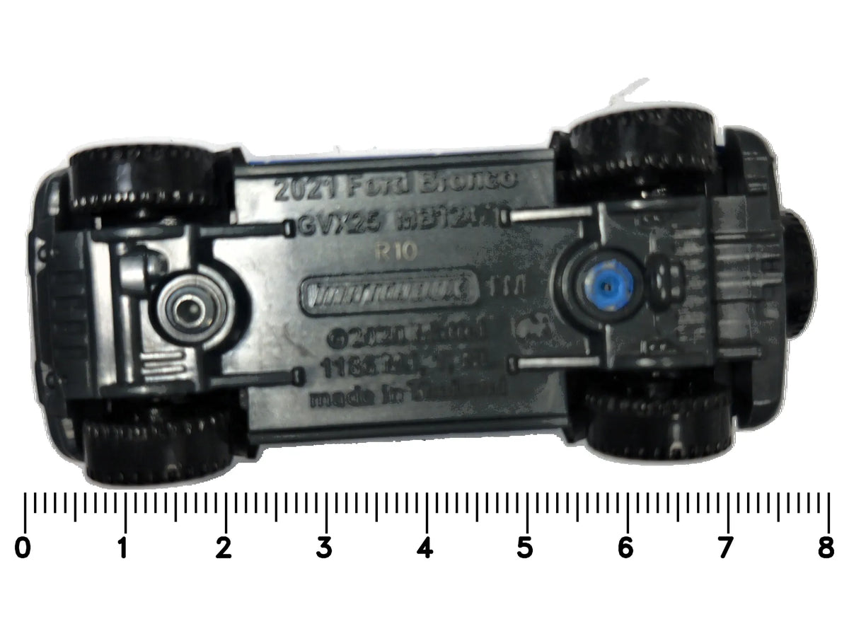 Ford Bronco Matchbox 2021 Mainline 1:64 Luzak Niebieski – zdjęcie 7
