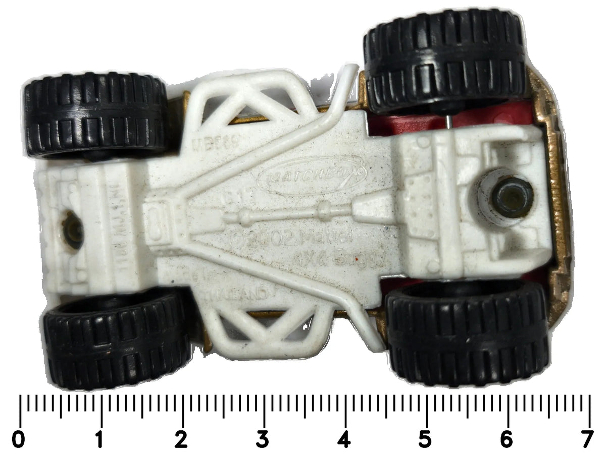 4X4 Buggy Matchbox 2002 1:72 Luzak Złoty – zdjęcie 7