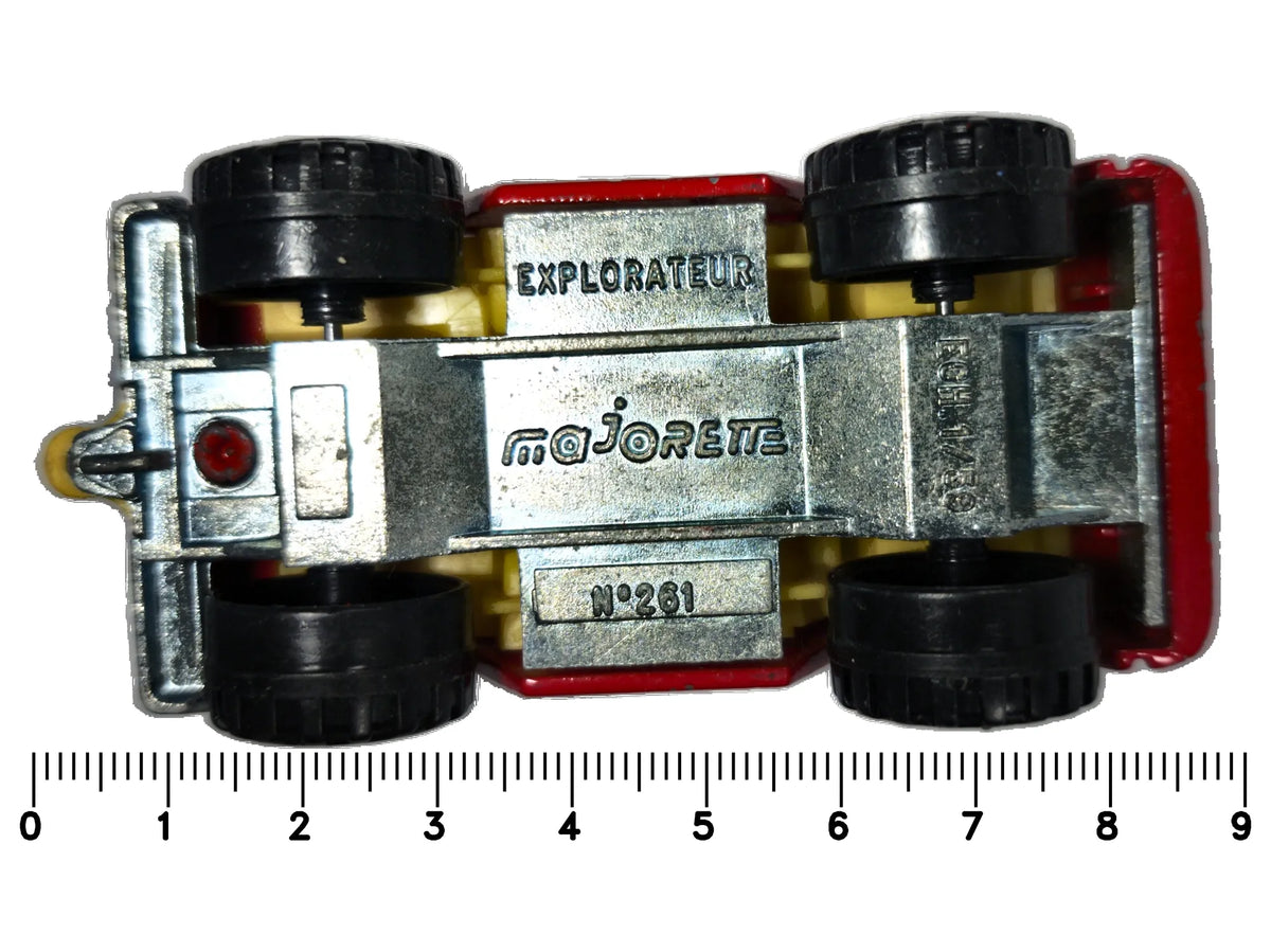 Explorateur Majorette '70 Czerwony 1:43 Made in France 2xMetal – zdjęcie 7