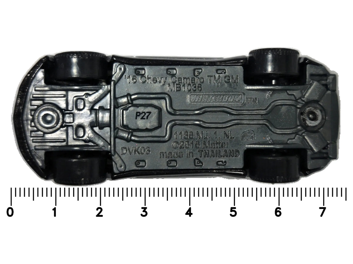 '16 Chevy Camaro Matchbox 2016 1:64 Luzak Czarny – zdjęcie 7