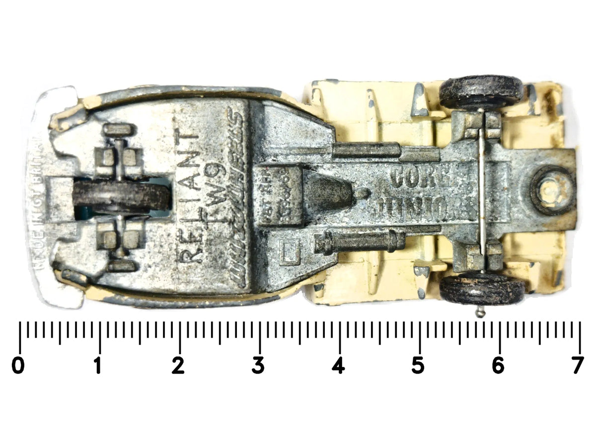 RELIANT TW9 Corgi Juniors Corgi Kremowy 1:64 Made in Gt Britain – zdjęcie 7
