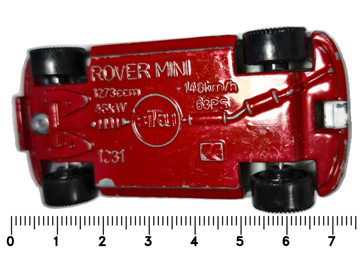 ROVER MINI Pizza Taxi 24hr Service SIKU '80 Biały 1:43 Made in Germany – zdjęcie 7