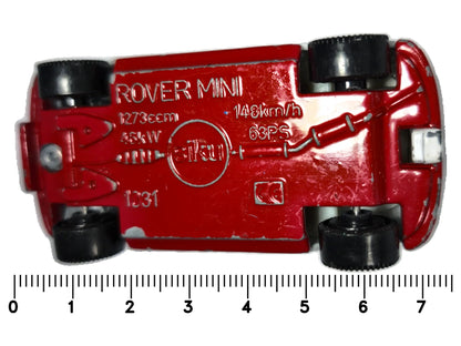 ROVER MINI Pizza Taxi 24hr Service SIKU '80 Biały 1:43 Made in Germany – zdjęcie 7