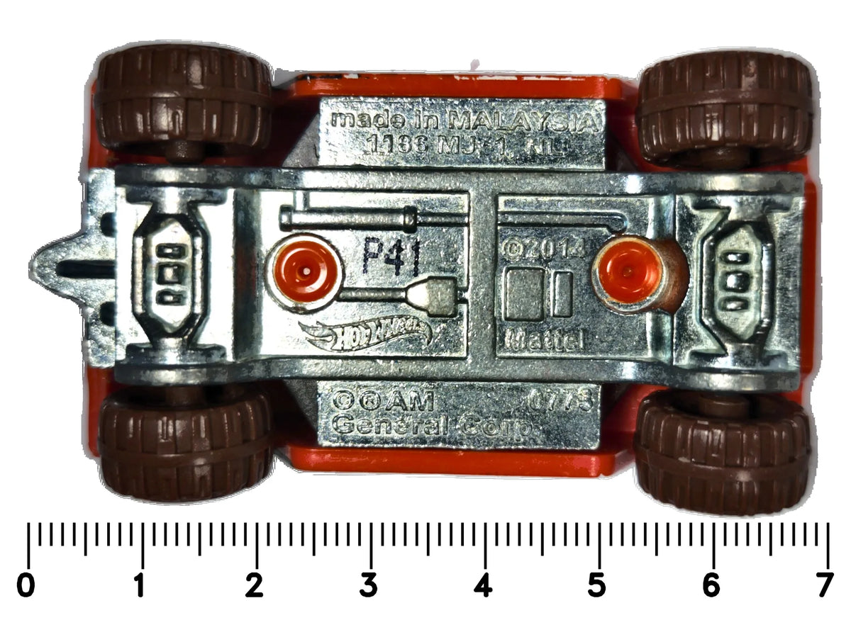 HUMMER H2, Hot Wheels 2014, Die cast P41, Pomarańczowy, 1:64, Resoraki – zdjęcie 7