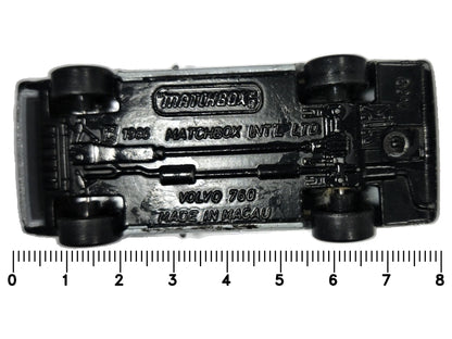 VOLVO 760 Matchbox 1986 Srebrny 1:60 Made in Macau – zdjęcie 7