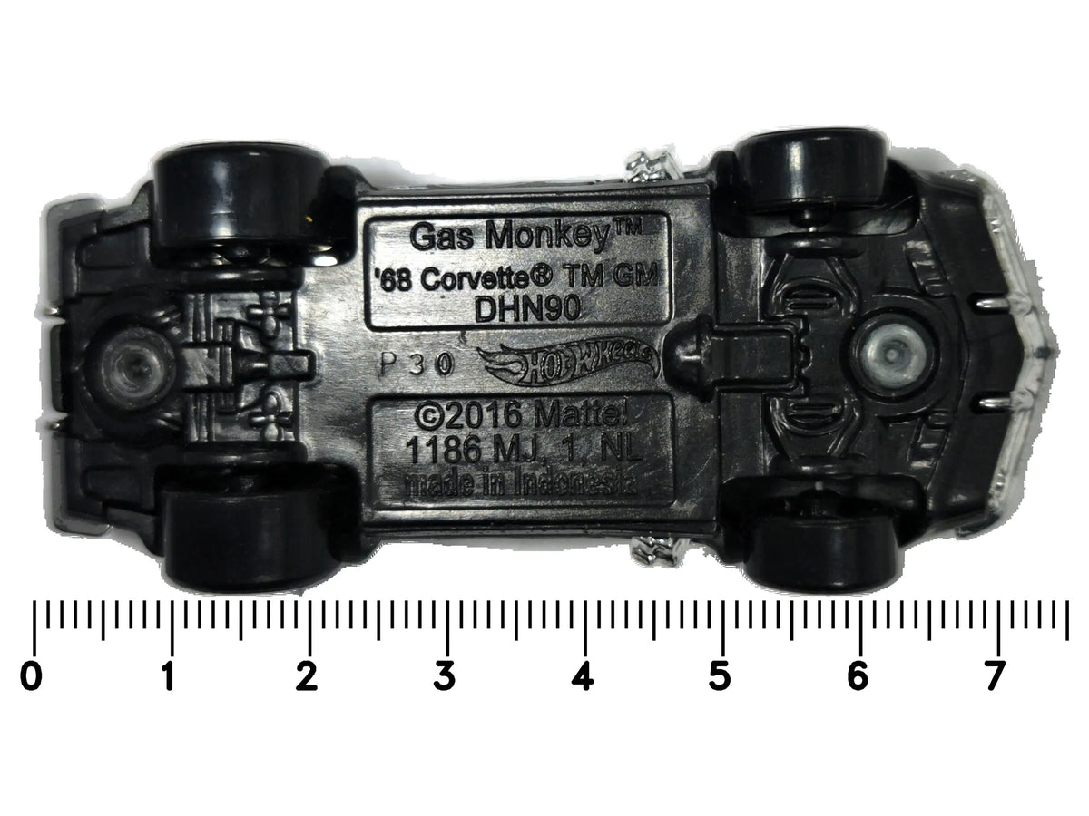 '68 Corvette Hot Wheels 2016 HW Screen Time 1:64 Luzak Czarny – zdjęcie 7
