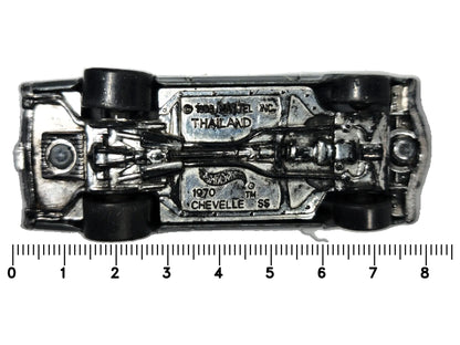 1970 Chevelle SS Hot Wheels 1998 1:64 Luzak Szary Muscle Car – zdjęcie 7
