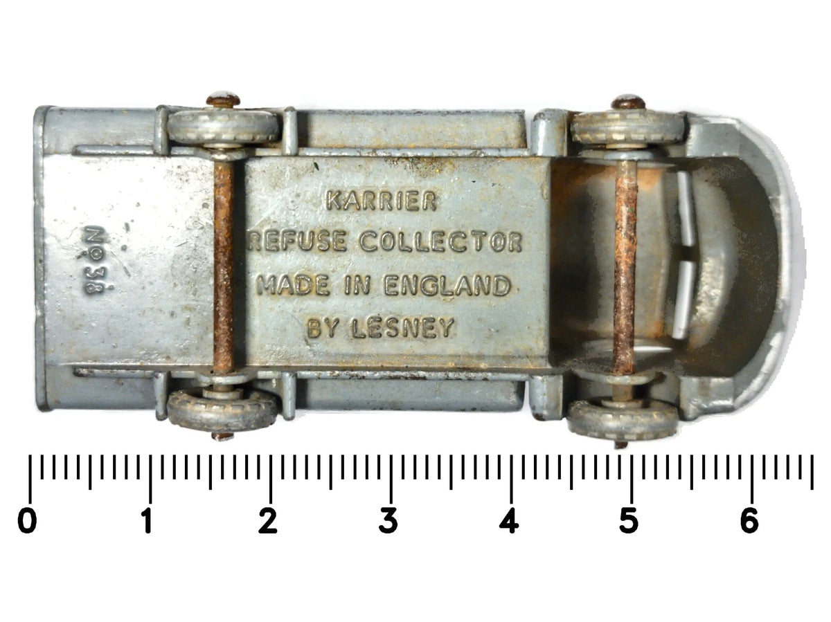 KARRIER REFUSE COLLECTOR Matchbox '50 Jasnoszary 1:64 Made in England – zdjęcie 7