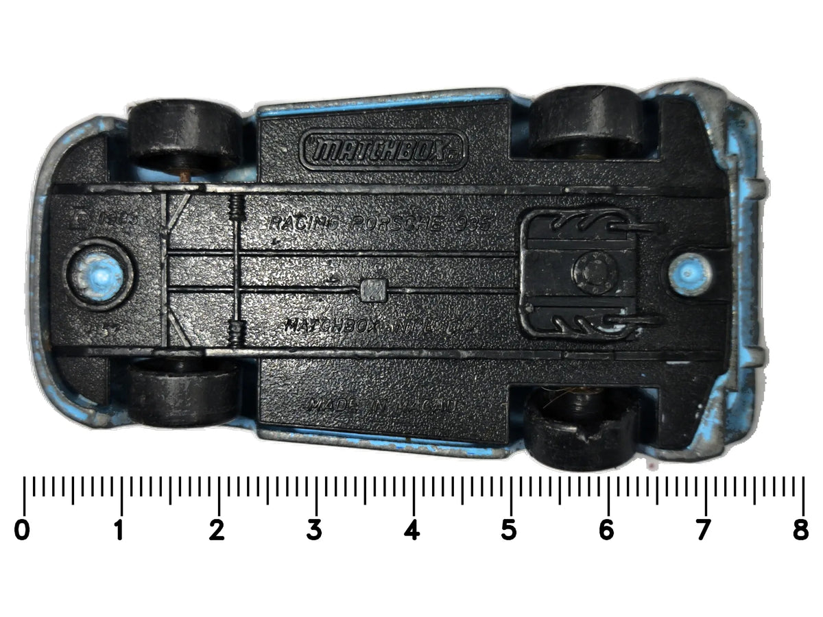 RACING PORSCHE 935 Matchbox '80 Błękitny 1:58 Made in Macau – zdjęcie 7