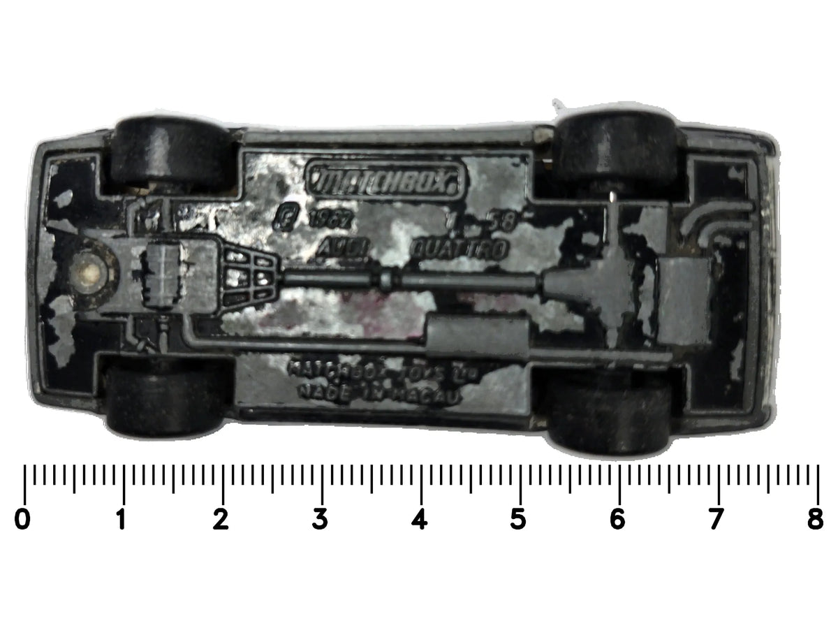 Audi Quattro Matchbox 1987 Superfast 1:58 Luzak Czarny – zdjęcie 7