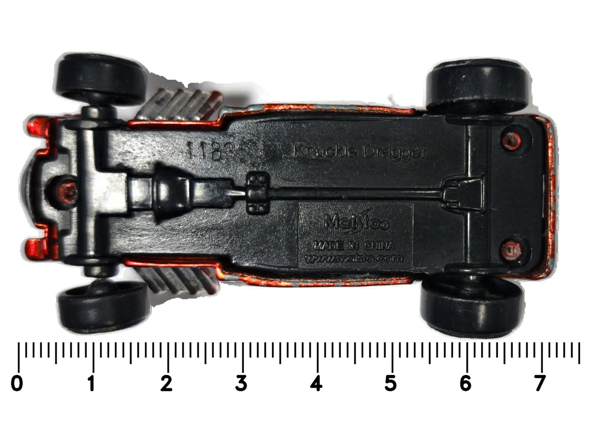 KNUCKLE DRAGGER, Maisto, Die cast 11835, Bordowy metalik, 1:64, Resoraki – zdjęcie 7
