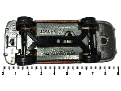 JAGUAR PACE CAR Rockets Corgi 1969 Miedziany 1:51 Made in Great Britain – zdjęcie 7