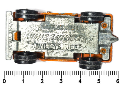 WILLYS JEEP, Corgi Whizzwheels, Made in Gt Britain, 3396/69, Pomarańcz 1:64 – zdjęcie 7