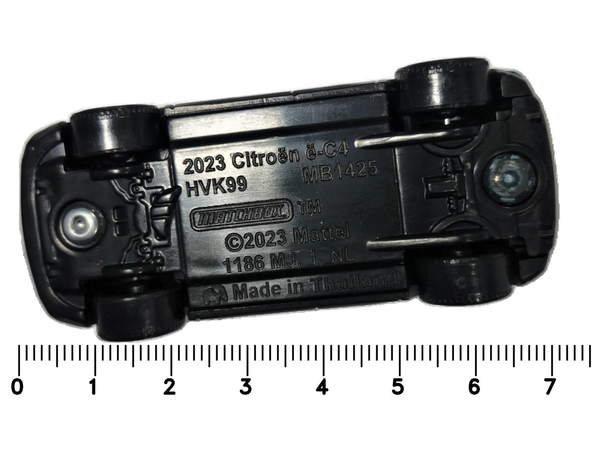 2023 Citroën ë-C4 Matchbox 2023 1:64 Turkusowy Miejski – zdjęcie 7