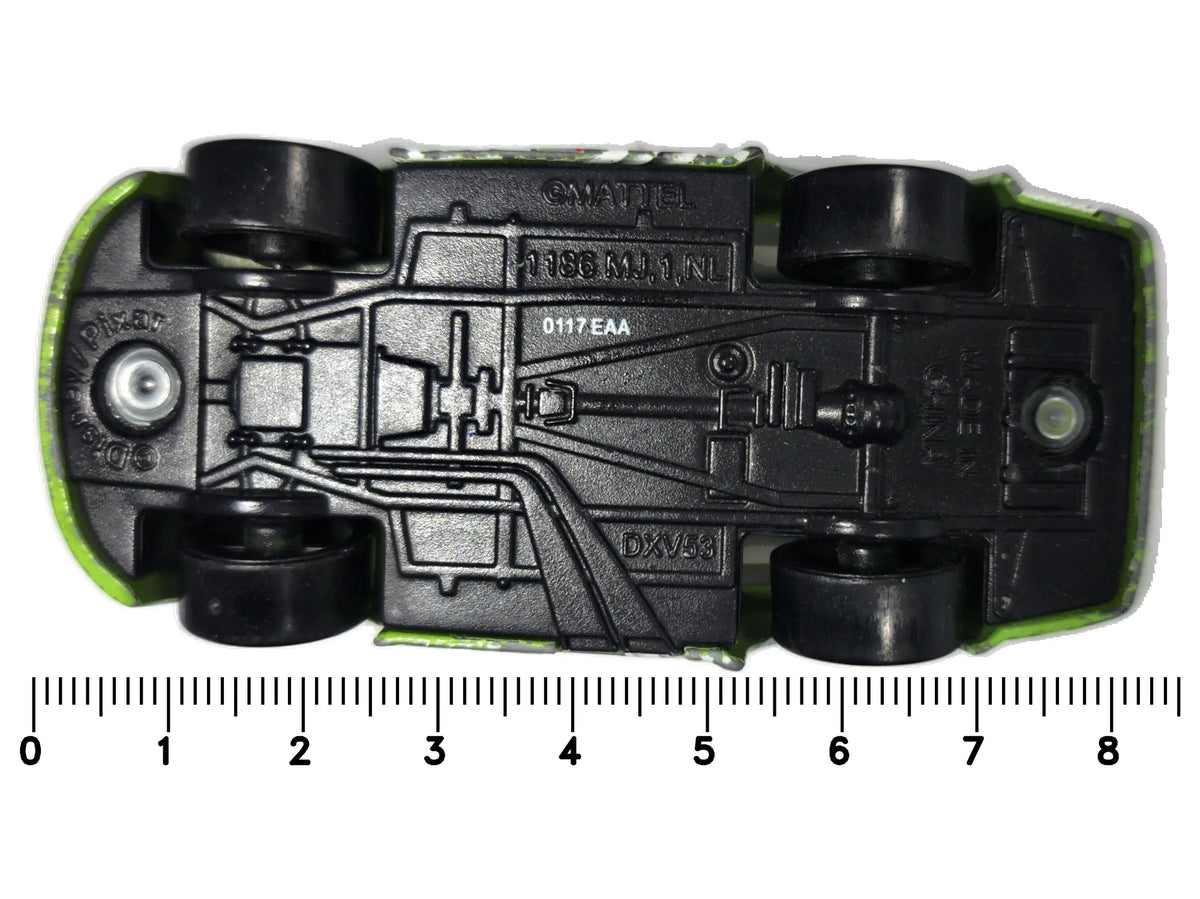 BRICK YARDLEY "AUTA", Disney/Pixar, Die cast DXV53, Zielony, 1:64, Resoraki – zdjęcie 7