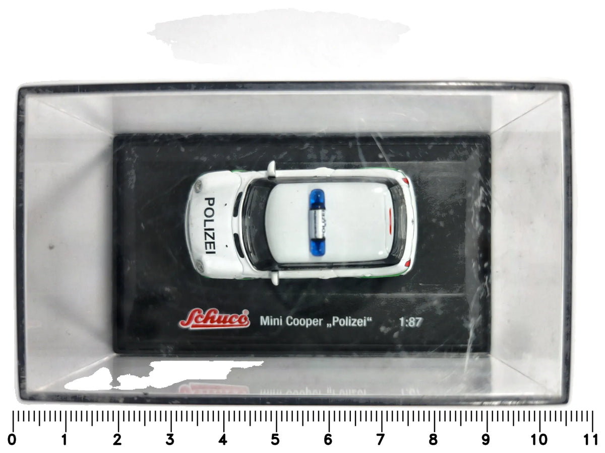 Mini Cooper Polizei Policja Schuco Biały 1:87 – zdjęcie 7