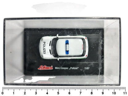 Mini Cooper Polizei Policja Schuco Biały 1:87 – zdjęcie 7