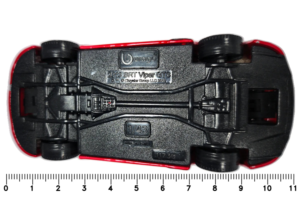 2013 SRT VIPER GTS Bburago 2013 Czerwony 1:43 – zdjęcie 7
