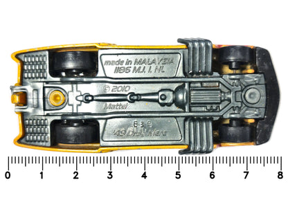 '49 DRAG MERC, Hot Wheels 2010, Die cast E39, Żółty, 1:64, Resoraki – zdjęcie 7
