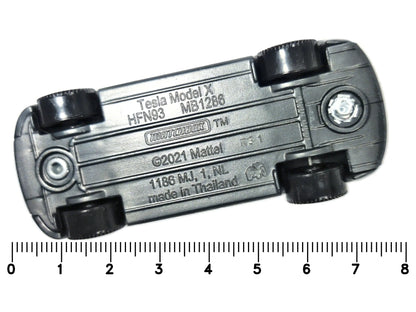 Tesla Model X Matchbox 2021 Mainline 1:64 Luzak Biały – zdjęcie 7
