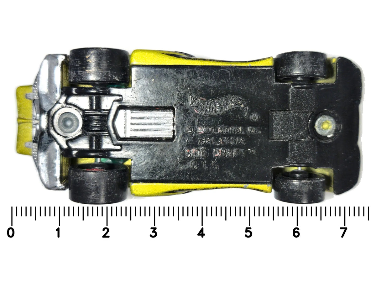 Side Draft Hot Wheels 2001 Złotozielony 1:64 – zdjęcie 7