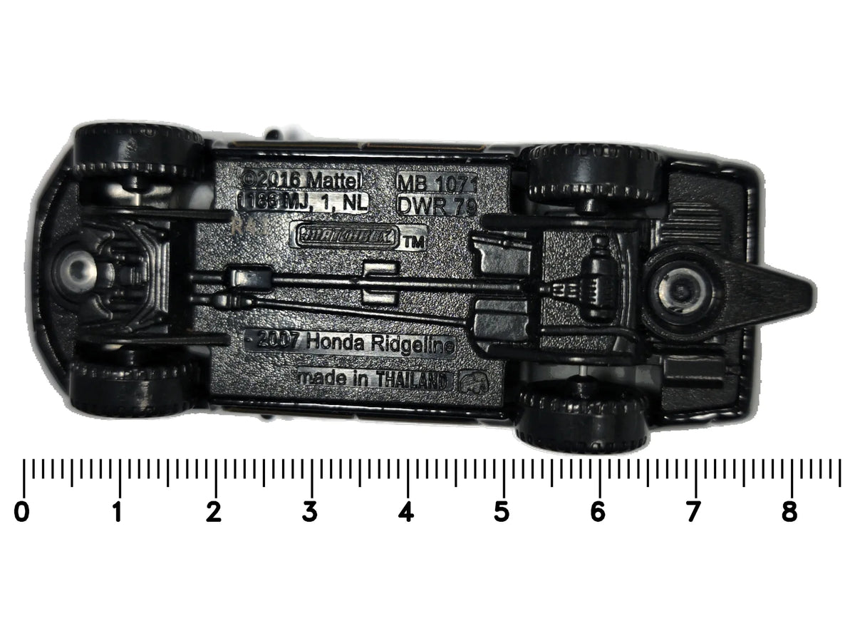 2007 Honda Ridgeline Mainline Matchbox 2016 Czarny 1:64 – zdjęcie 7