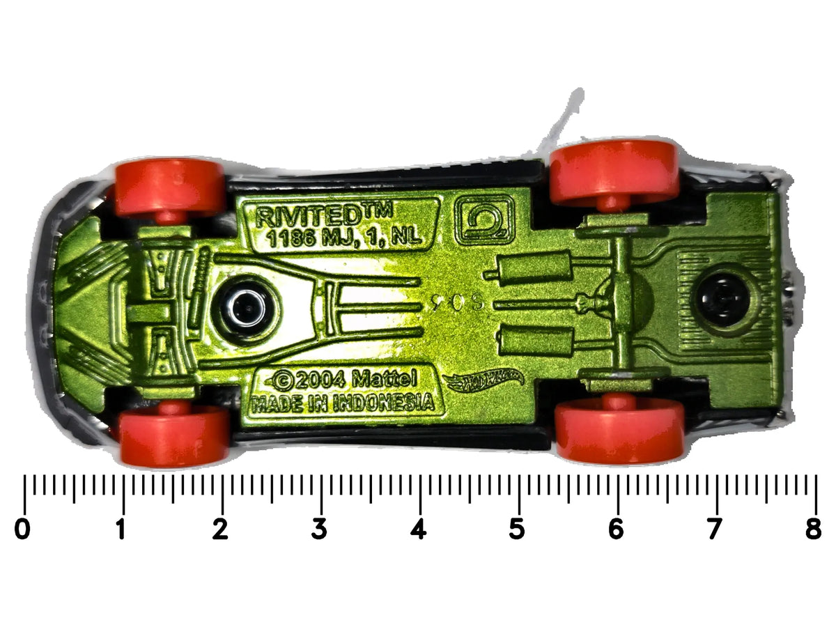 RIVITED, Seria AcceleRacers, Hot Wheels 2004, Die cast 1 NL, Czarny, 1:64 – zdjęcie 7