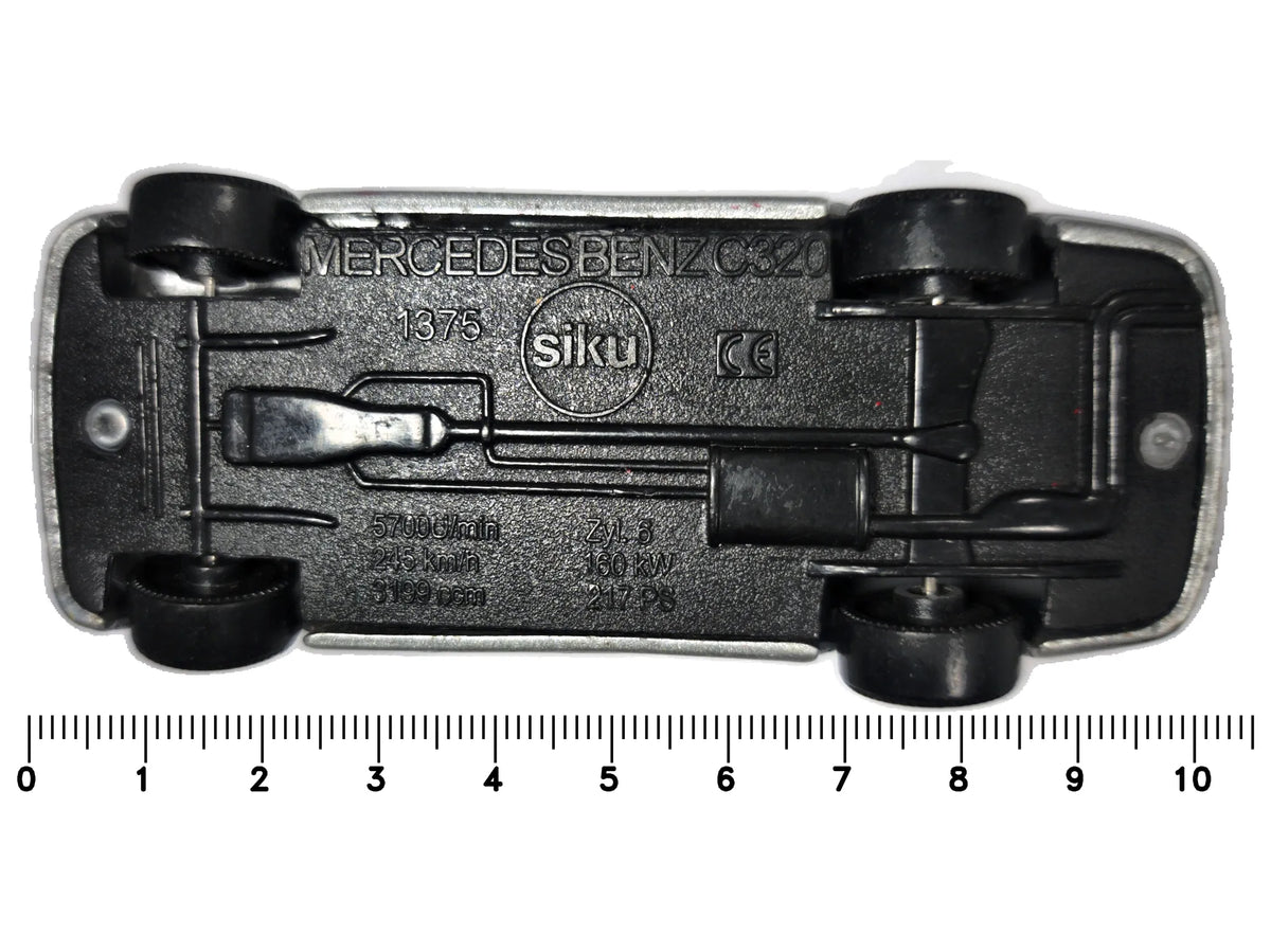 MERCEDESBENZ C320 Policja SIKU Srebrny 1:45 – zdjęcie 7