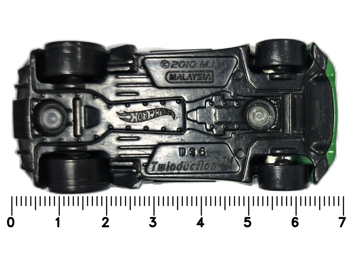 TWINDUCTION, Hot Wheels 2010, Die cast D36, Zielony, 1:64, Resoraki – zdjęcie 7