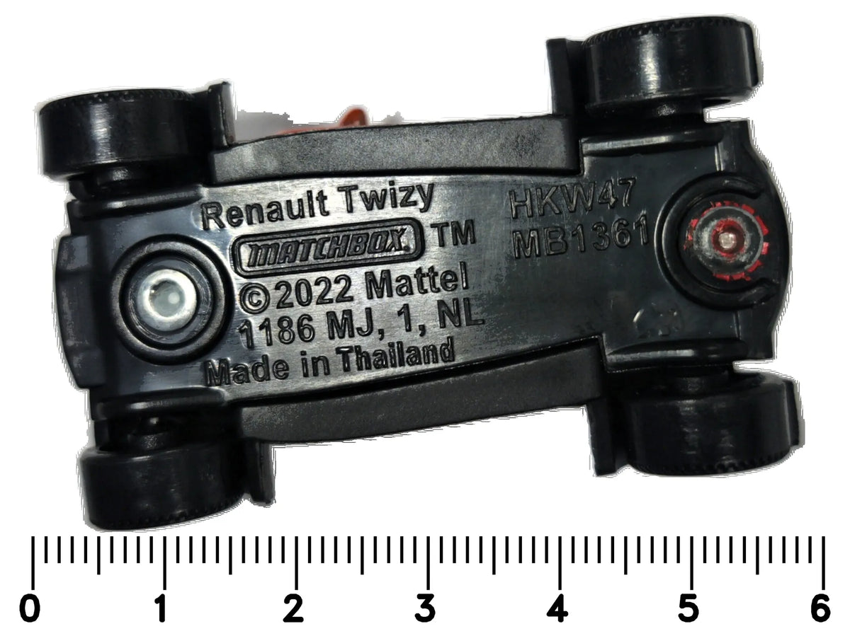 Renault Twizy Matchbox 2022 1:64 Czerwony Miejski – zdjęcie 7