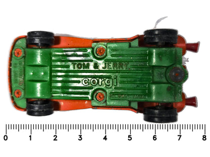 TOM & JERRY Cannon Go-Cart, Corgi 1970 Made in Gt Britain Pomarańczowy 1:64 – zdjęcie 7
